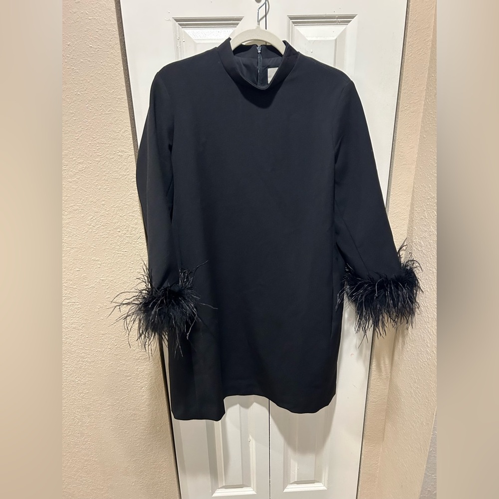 NWT Tuckernuck Black Feather Mod Ellie Dress , Large - Picture 10 of 13